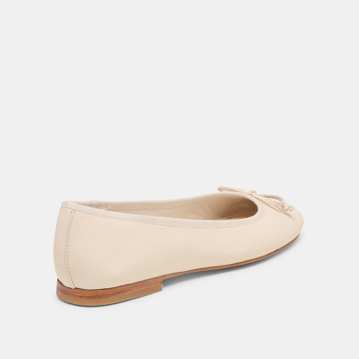 Ritla Wide Bone Leather Ballet Flats | Dolce Vita