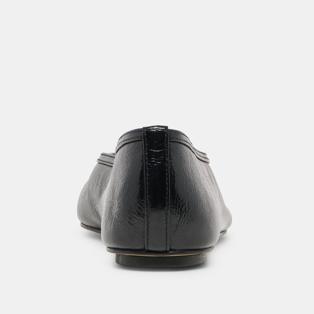CARET Black Leather Pointed-Toe Ballet Flats | Dolce Vita