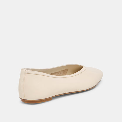 CARET Bone Leather Pointed-Toe Ballet Flats | Dolce Vita