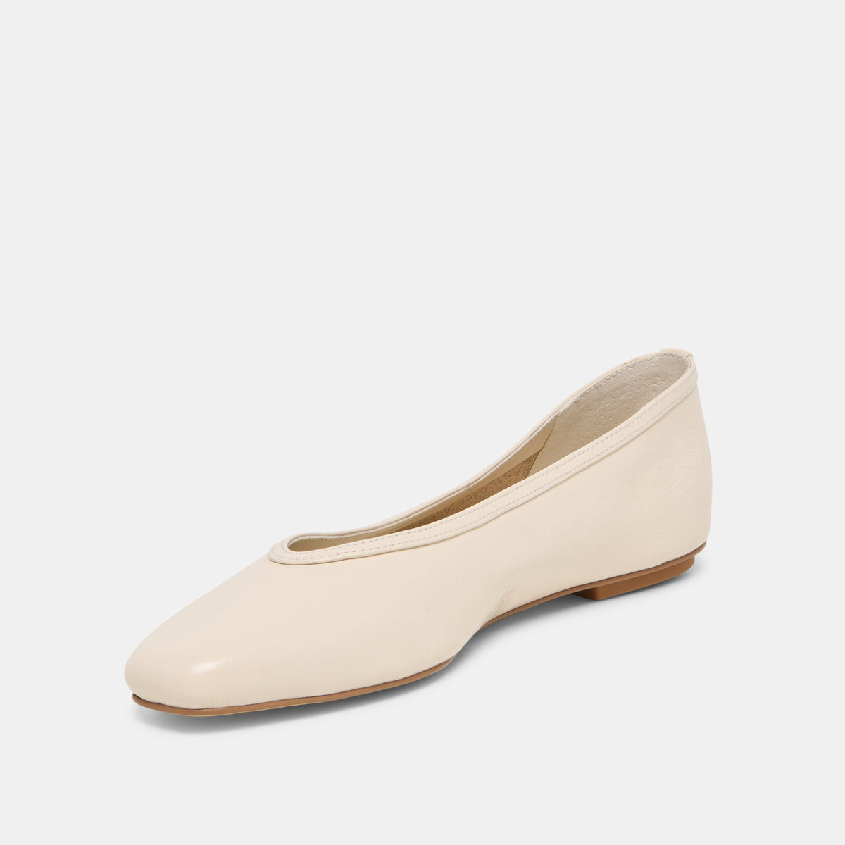 CARET Bone Leather Pointed-Toe Ballet Flats | Dolce Vita