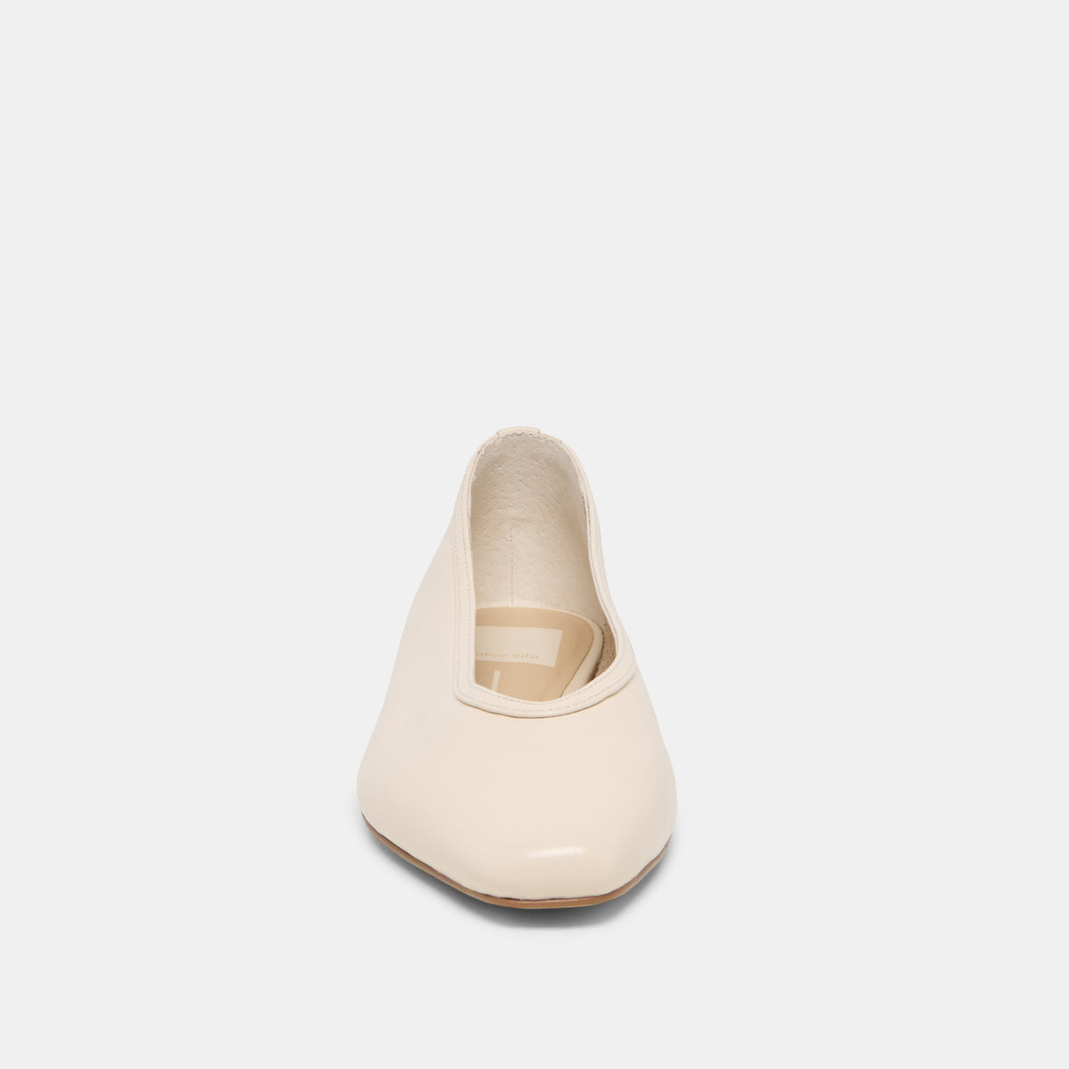 CARET Bone Leather Pointed-Toe Ballet Flats | Dolce Vita