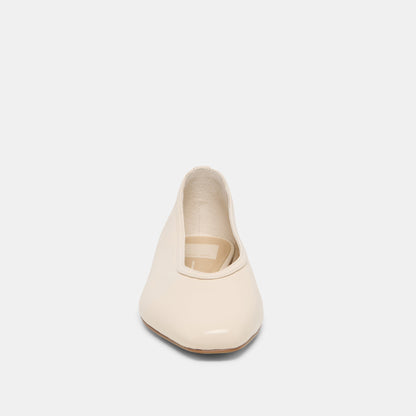 CARET Bone Leather Pointed-Toe Ballet Flats | Dolce Vita