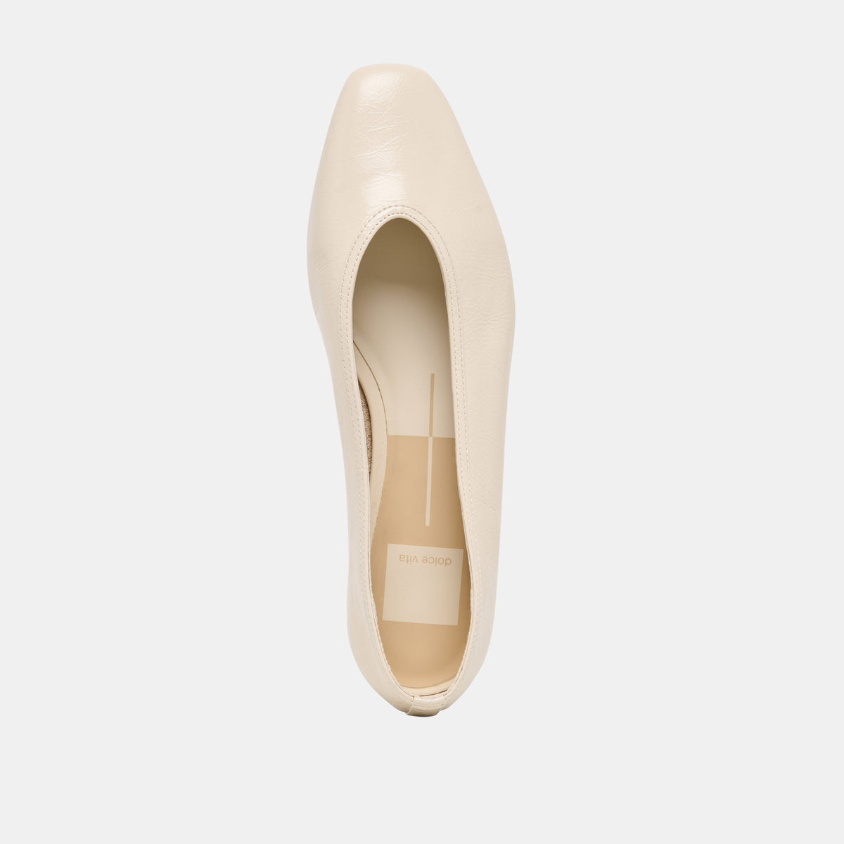 CARET Bone Leather Pointed-Toe Ballet Flats | Dolce Vita