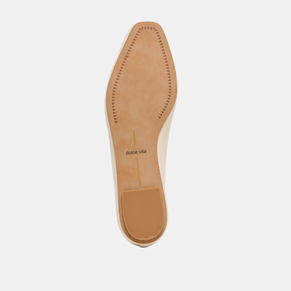 CARET Bone Leather Pointed-Toe Ballet Flats | Dolce Vita