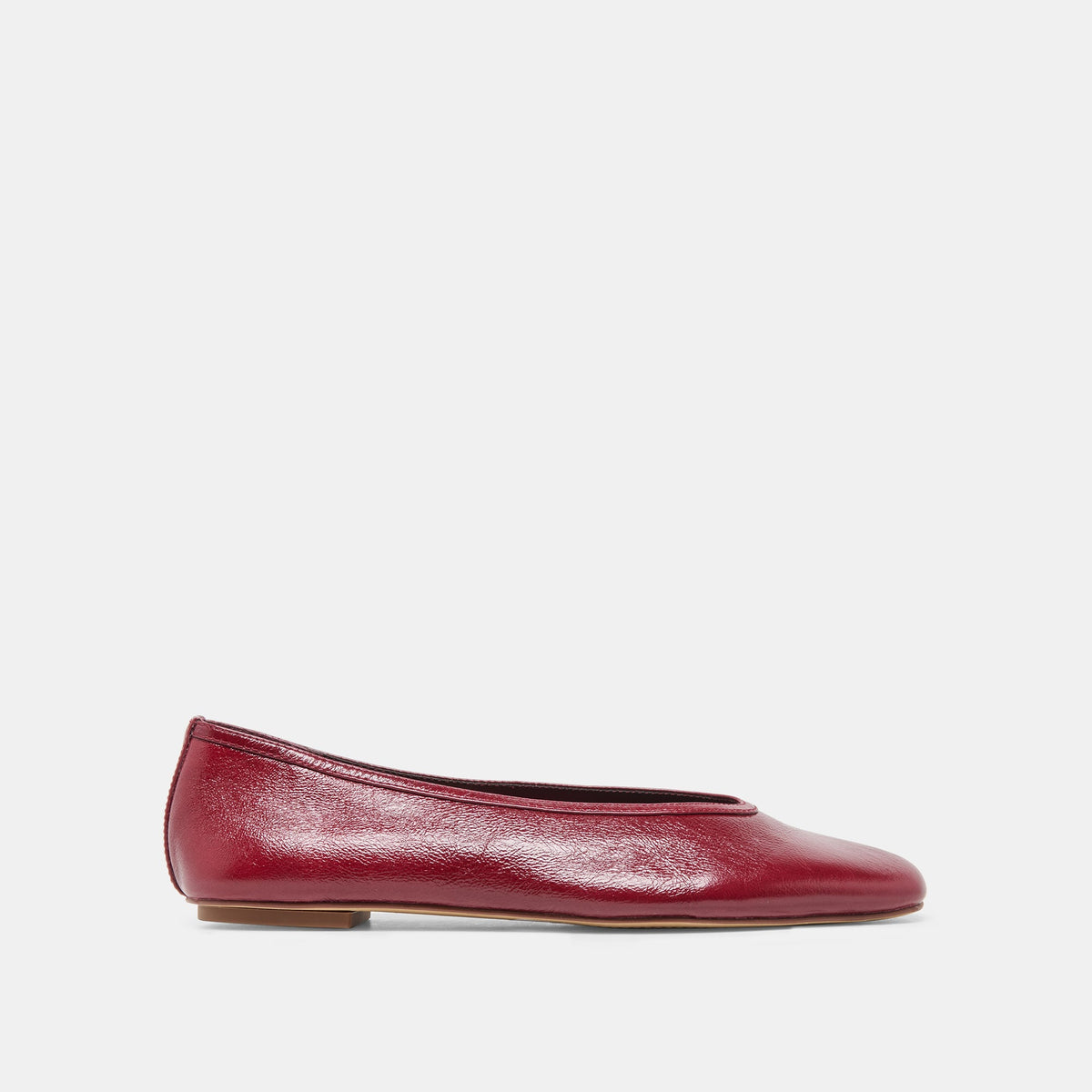 CARET Garnet Leather Pointed-Toe Ballet Flats | Dolce Vita