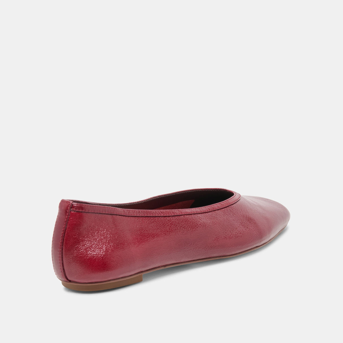 CARET Garnet Leather Pointed-Toe Ballet Flats | Dolce Vita