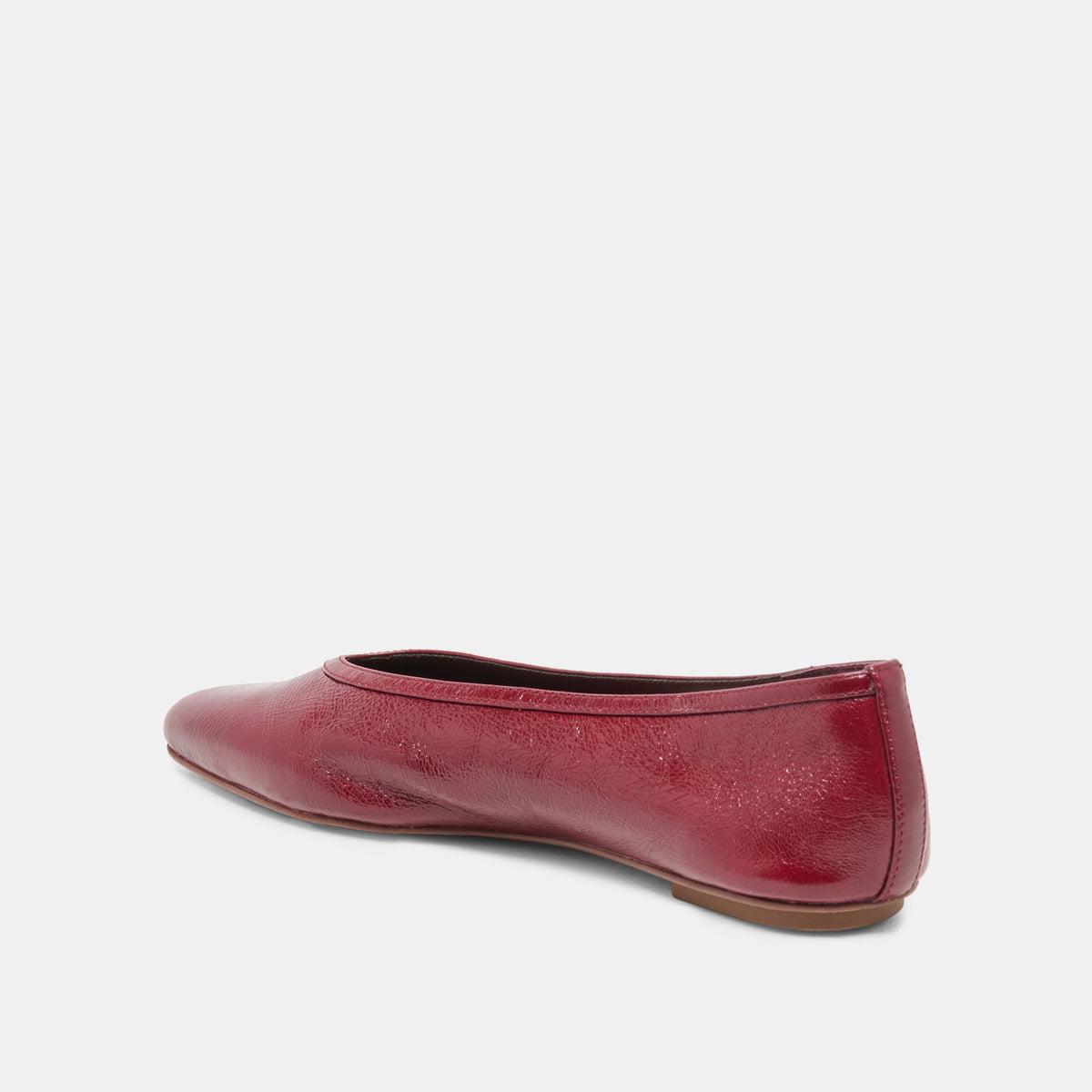CARET Garnet Leather Pointed-Toe Ballet Flats | Dolce Vita