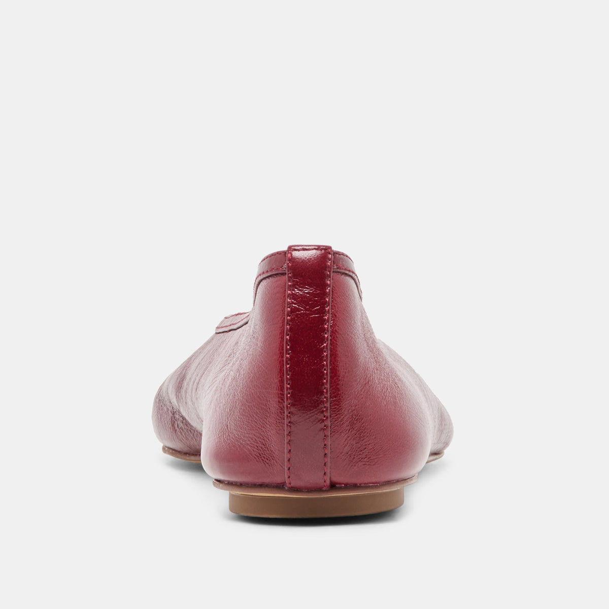 CARET Garnet Leather Pointed-Toe Ballet Flats | Dolce Vita