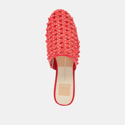 Rova Bead Chili Beaded Mesh Flats | Dolce Vita