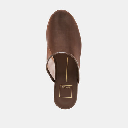 Geni Chocolate Mesh Flats | Dolce Vita