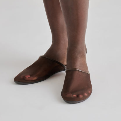 Geni Chocolate Mesh Flats | Dolce Vita