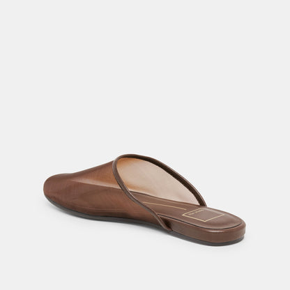 Geni Chocolate Mesh Flats | Dolce Vita
