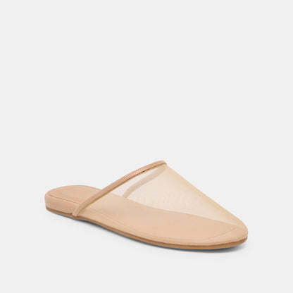 Geni Lt Tan Mesh Flats | Dolce Vita