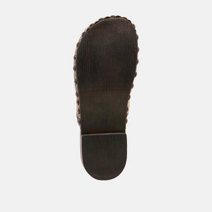 Alanis Lt Natural Raffia Flats | Dolce Vita