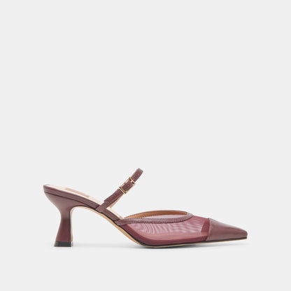 Loyd Burgundy Mesh Heels | Dolce Vita