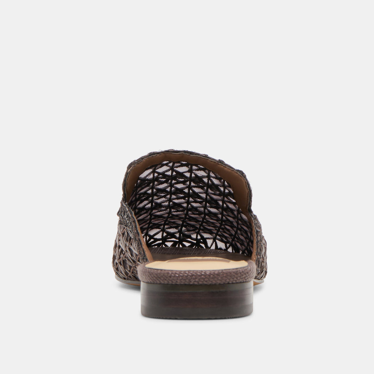 Kirt Chocolate Cross Hatch Raffia Flats | Dolce Vita