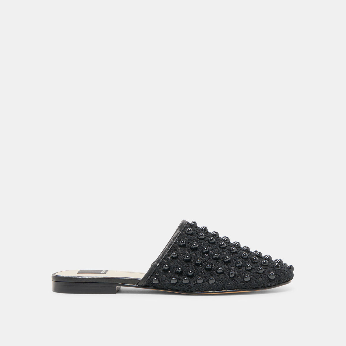 Rova Bead Onyx Beaded Mesh Flats | Dolce Vita