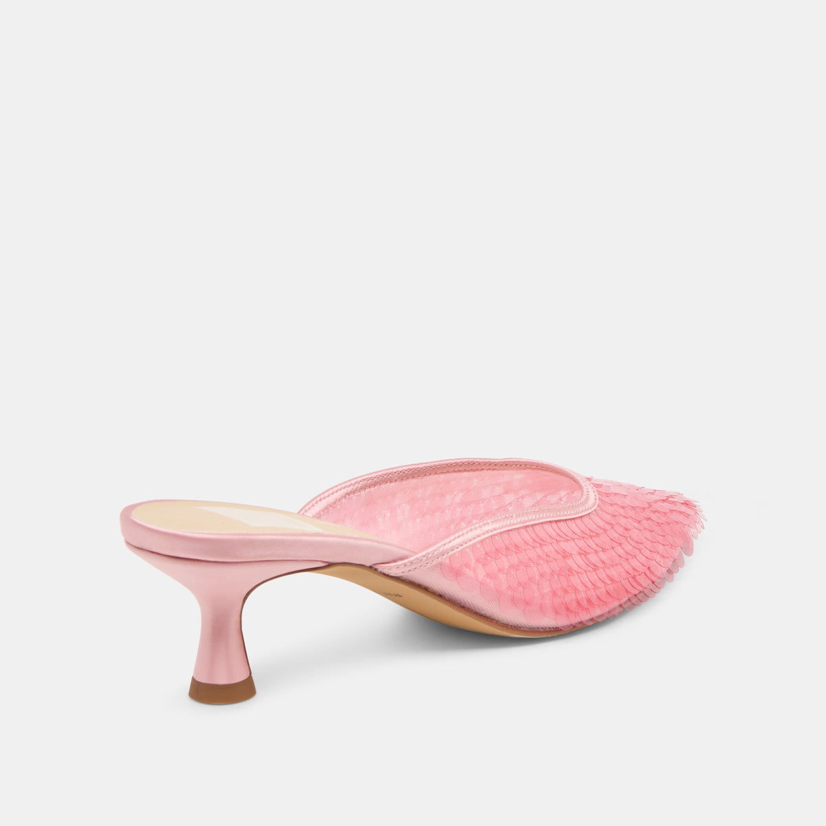 Cleo Sequin Light Pink Sequin Heels | Dolce Vita