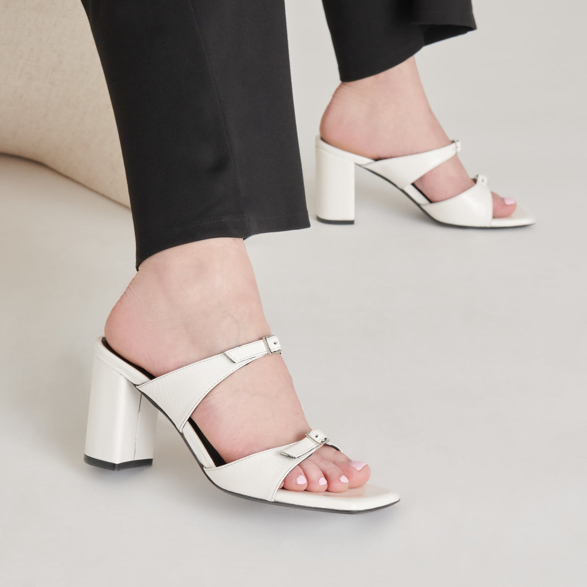 SHANE HEELS OFF WHITE CRINKLE PATENT
 – Dolce Vita | Dolce Vita