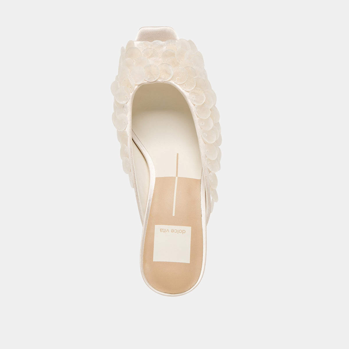 Samary Confetti Off White Satin Heels | Dolce Vita