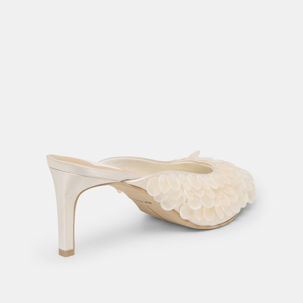 Samary Confetti Off White Satin Heels | Dolce Vita