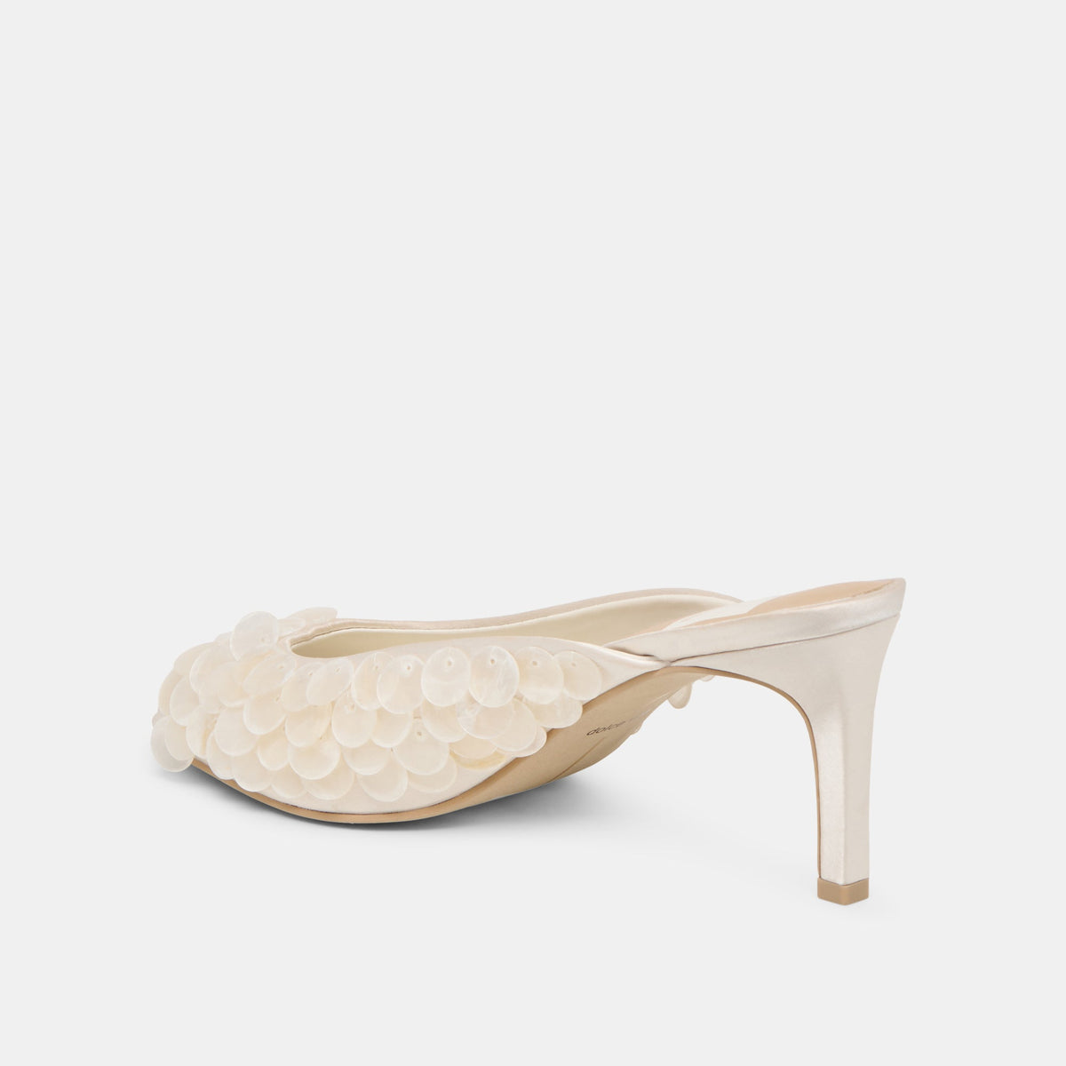 Samary Confetti Off White Satin Heels | Dolce Vita