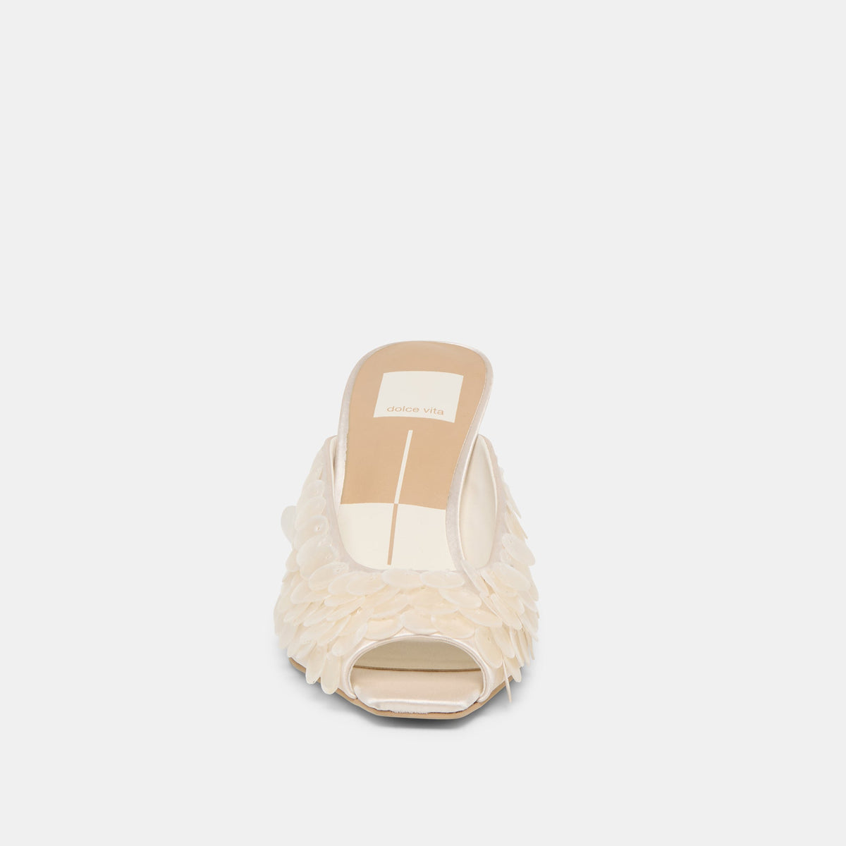 Samary Confetti Off White Satin Heels | Dolce Vita