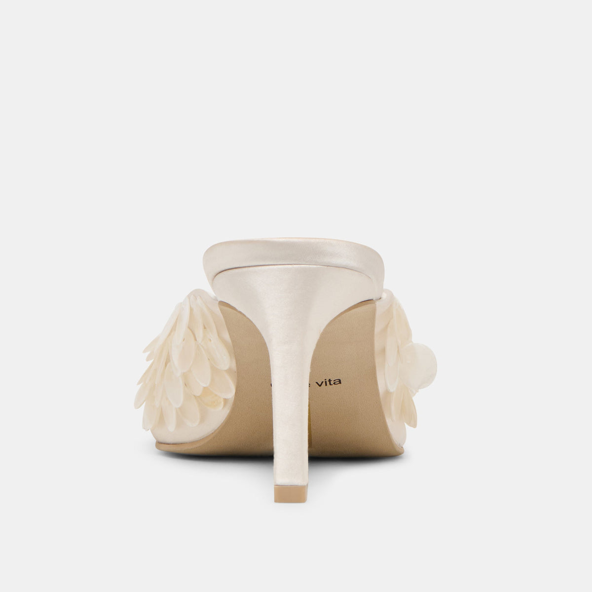 Samary Confetti Off White Satin Heels | Dolce Vita