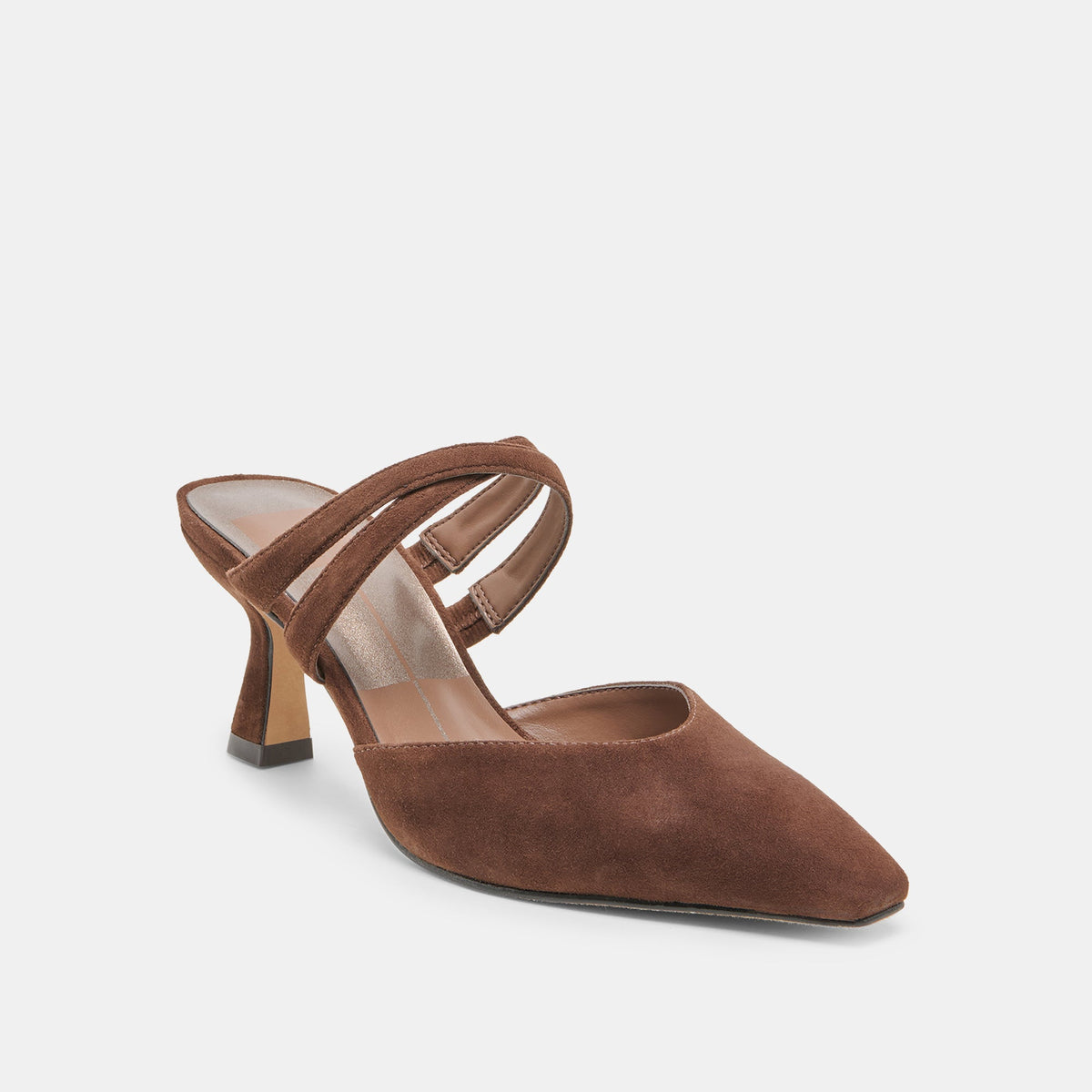 Linore Dk Brown Suede Heels | Dolce Vita