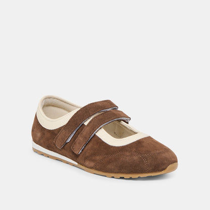 Swan Dk Brown Suede Sneakers | Dolce Vita