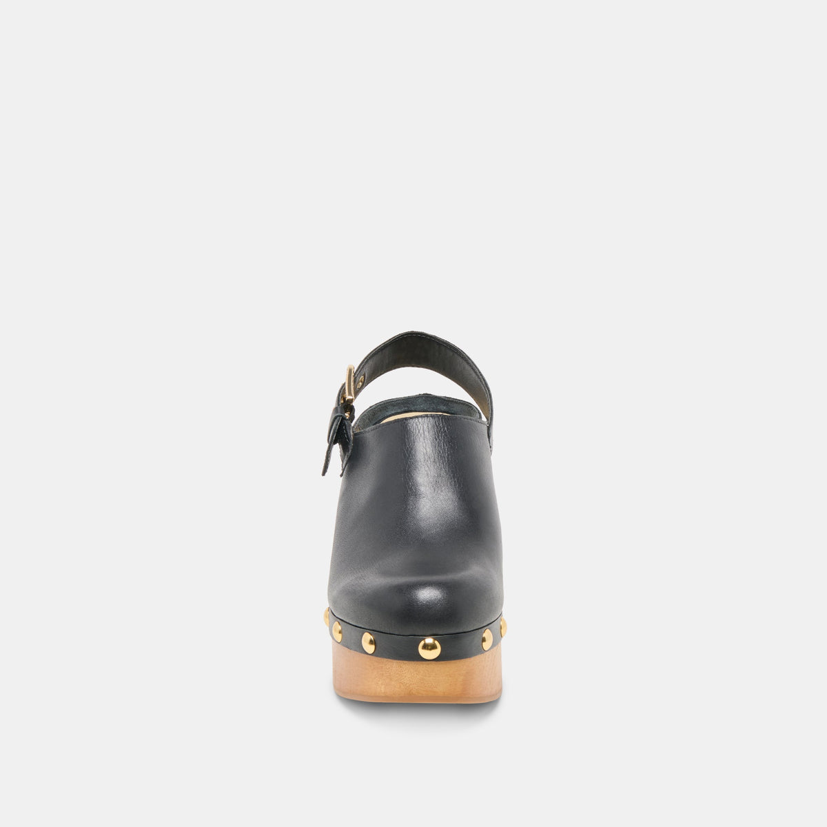 Adelan Black Leather Clogs | Dolce Vita