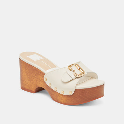YALAH HEELS OFF WHITE LEATHER
 – Dolce Vita | Dolce Vita