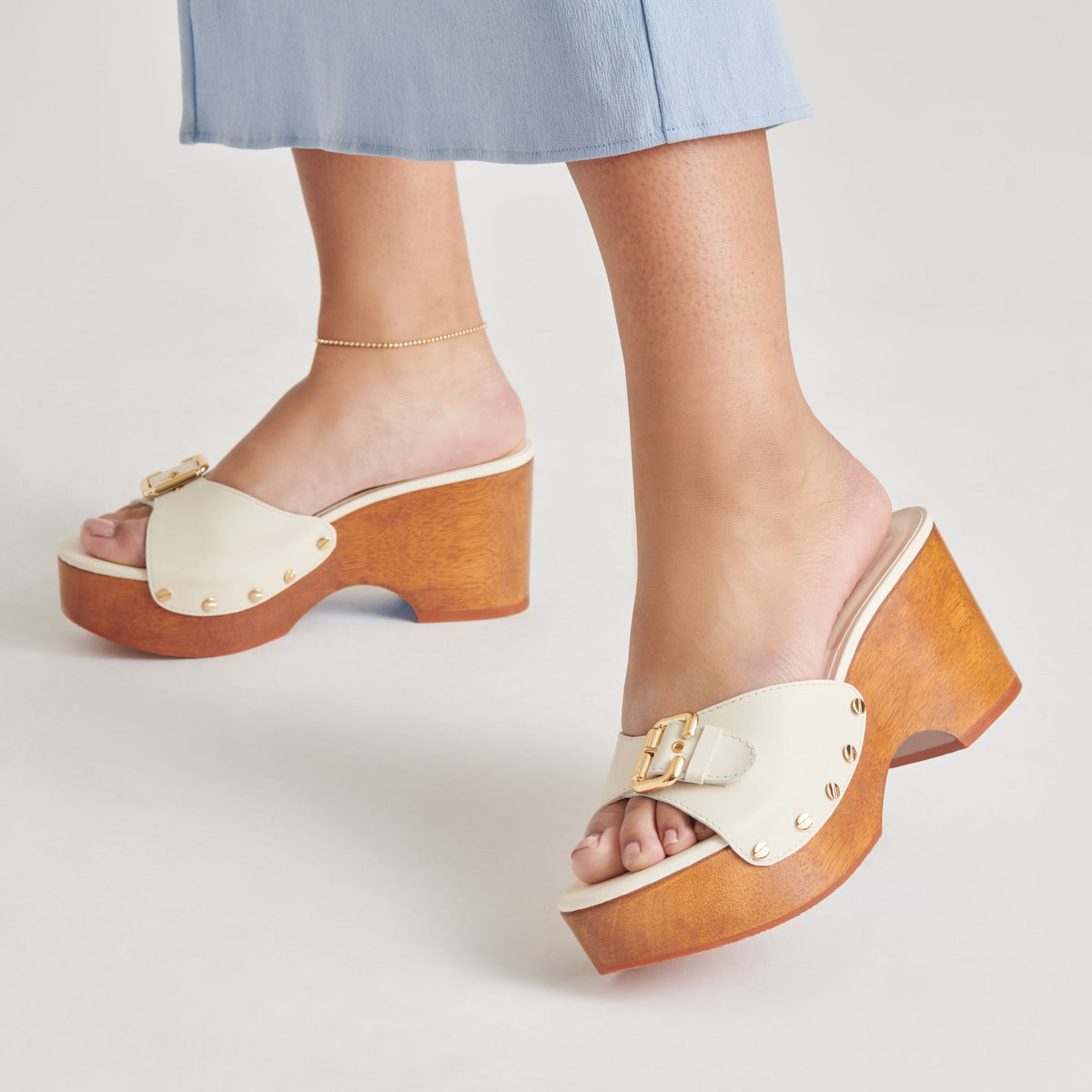 YALAH HEELS OFF WHITE LEATHER
 – Dolce Vita | Dolce Vita
