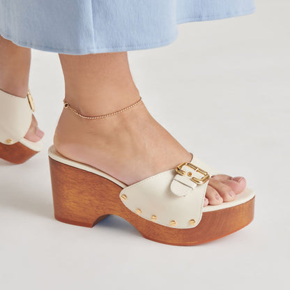 YALAH HEELS OFF WHITE LEATHER
 – Dolce Vita | Dolce Vita