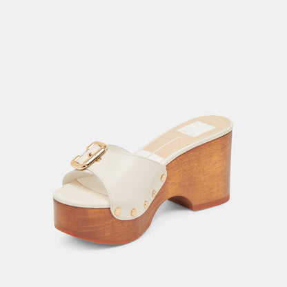 YALAH HEELS OFF WHITE LEATHER
 – Dolce Vita | Dolce Vita