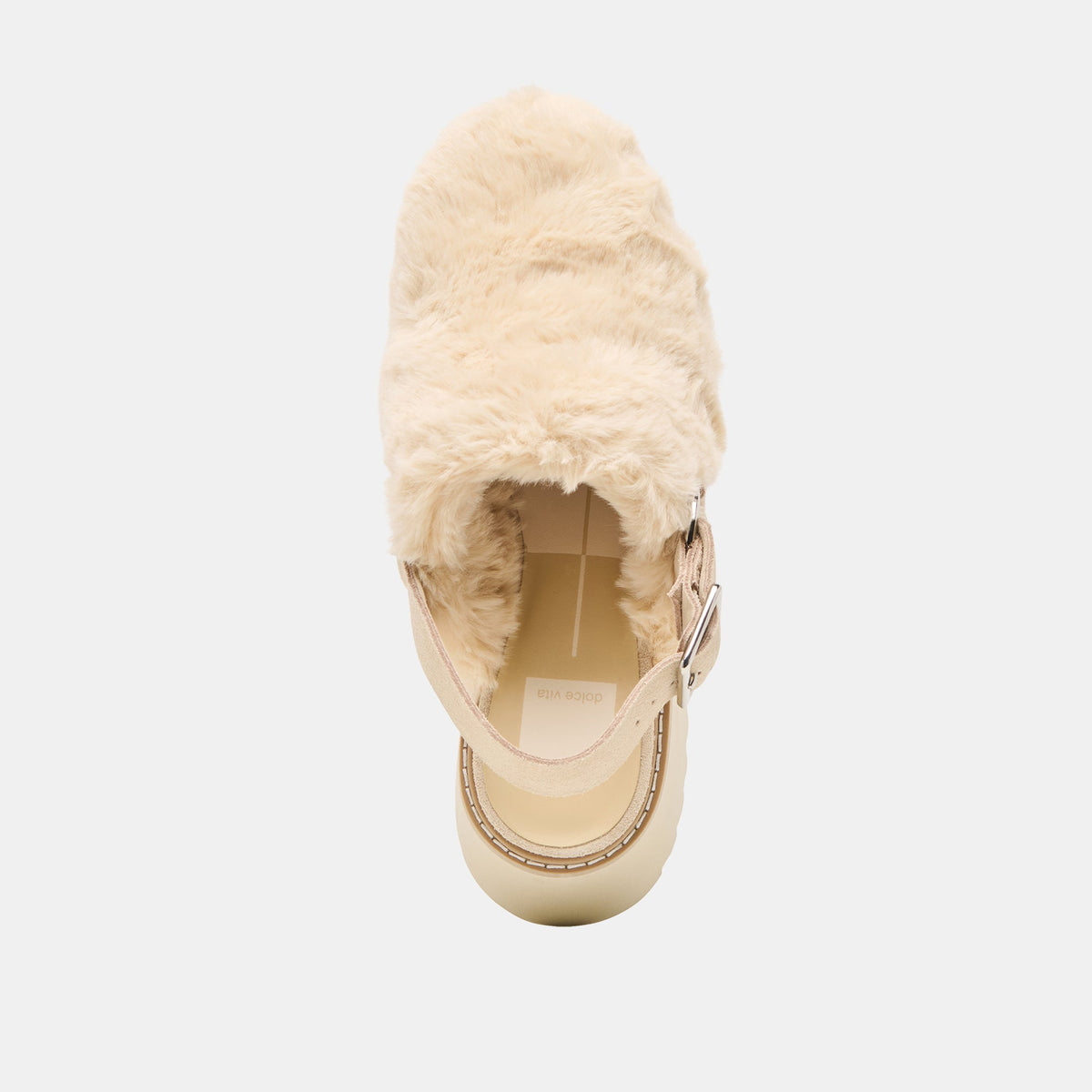 Lansy Natural Plush Flats | Dolce Vita