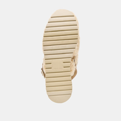 Lansy Natural Plush Flats | Dolce Vita