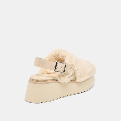 Lansy Natural Plush Flats | Dolce Vita