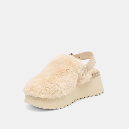 Lansy Natural Plush Flats | Dolce Vita