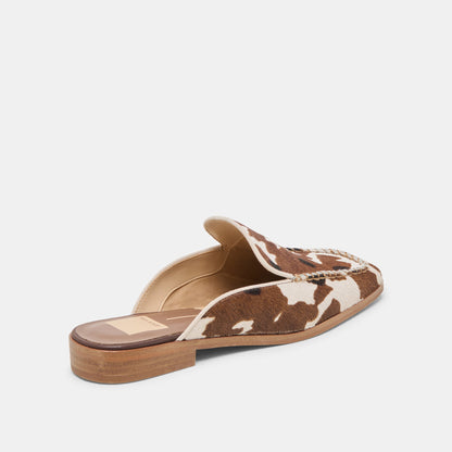 Bradly Cocoa Taurus Calf Hair Flats | Dolce Vita