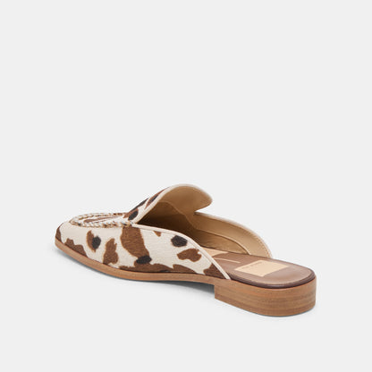 Bradly Cocoa Taurus Calf Hair Flats | Dolce Vita