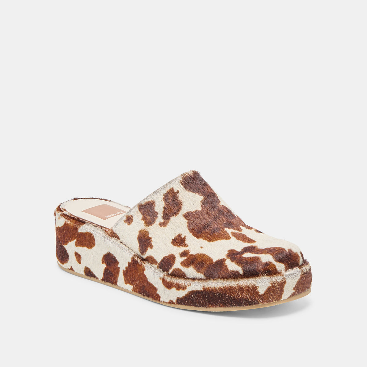 Rosita Cocoa Taurus Calf Hair Flats | Dolce Vita