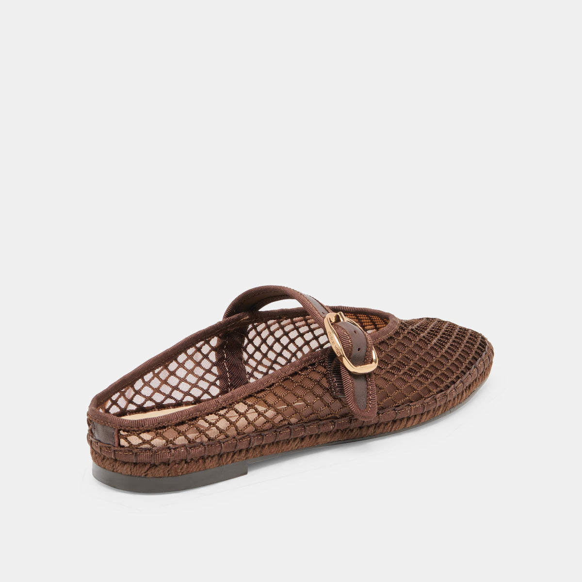 Milie Chocolate Woven Mesh Flats | Dolce Vita
