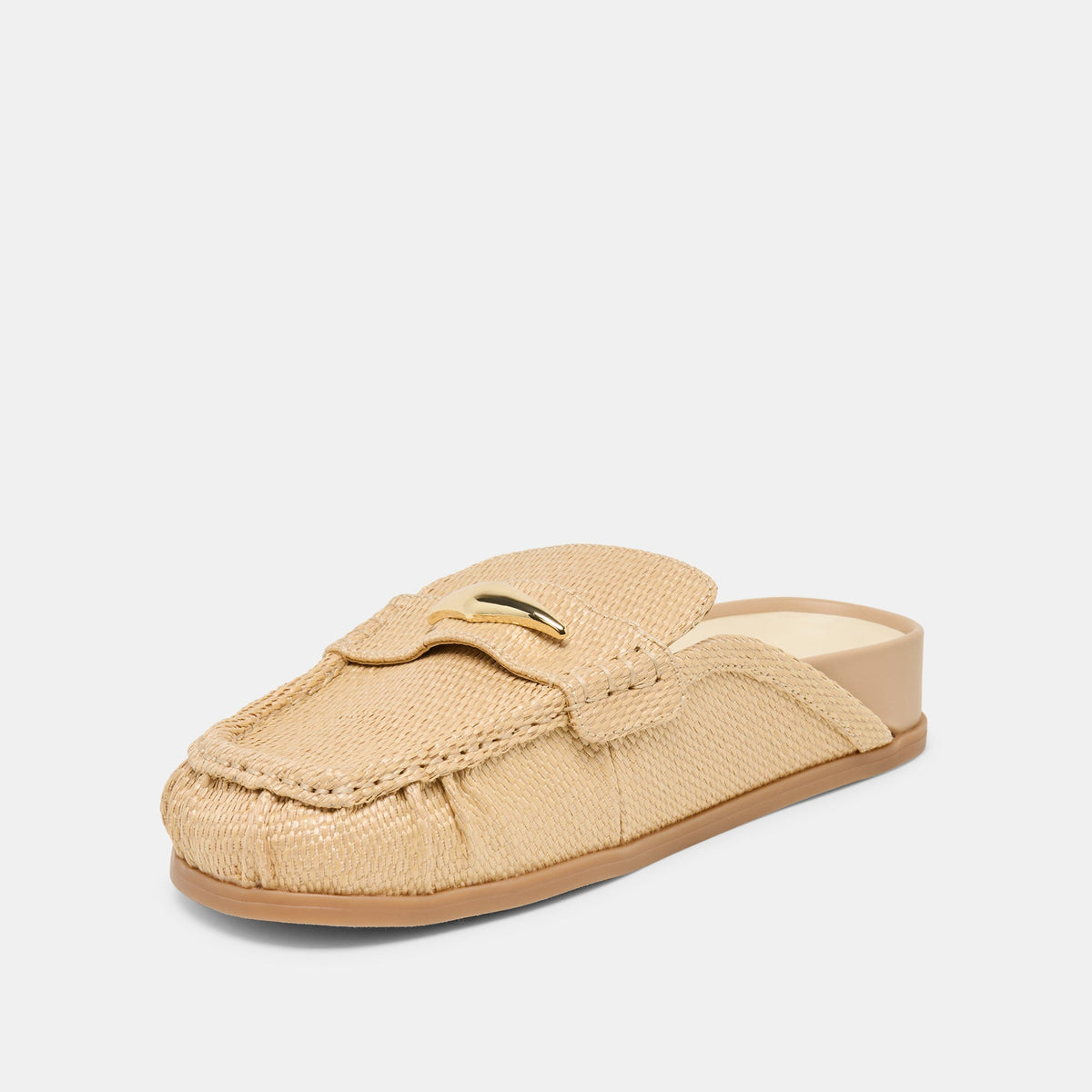 Jodero Lt Natural Raffia Flats | Dolce Vita