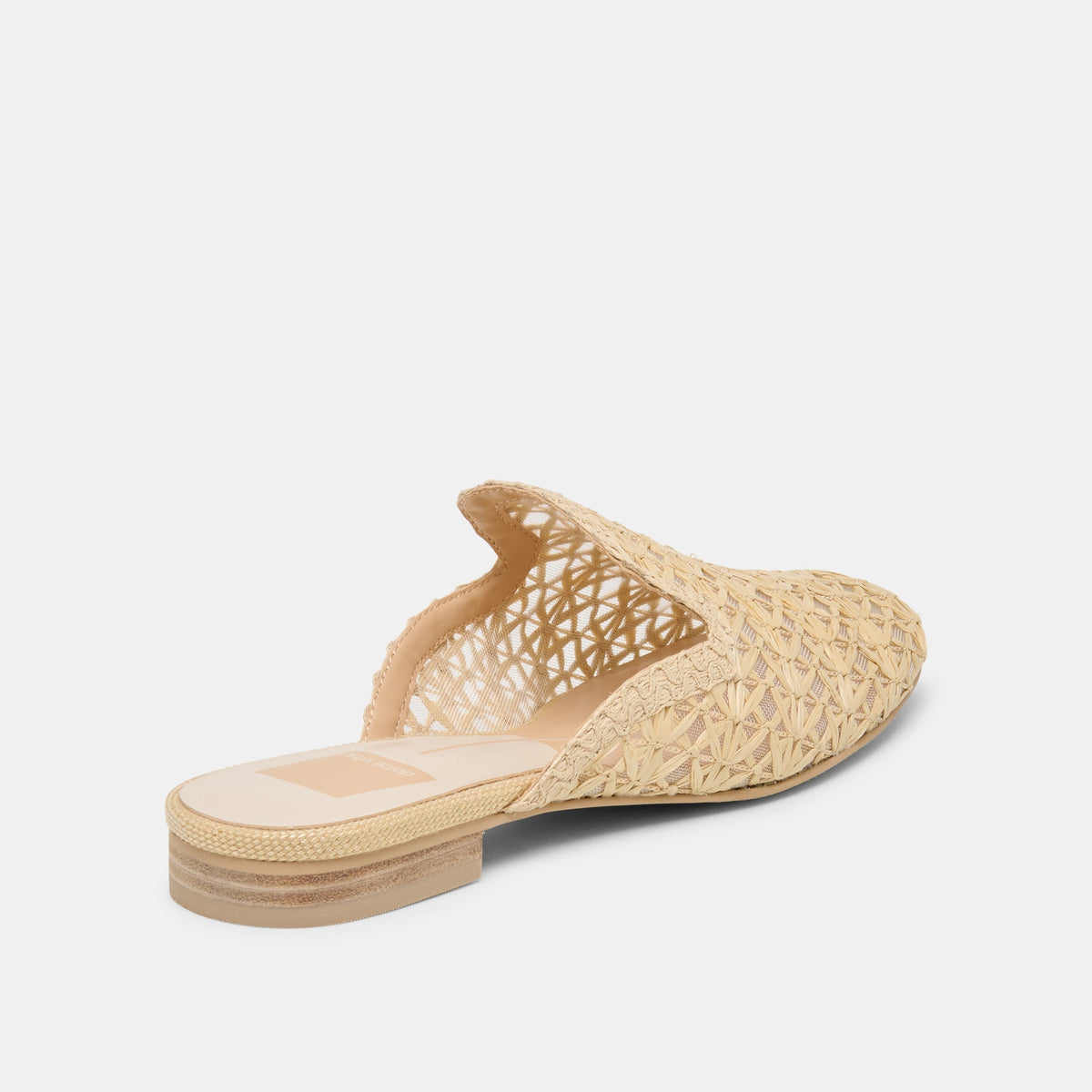 Kirt Lt Natural Cross Hatch Raffia Flats | Dolce Vita