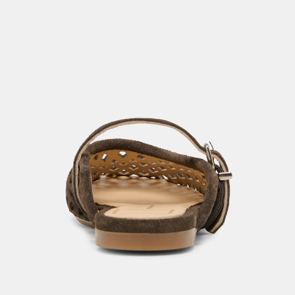 Mirian Dk Brown Suede Flats | Dolce Vita