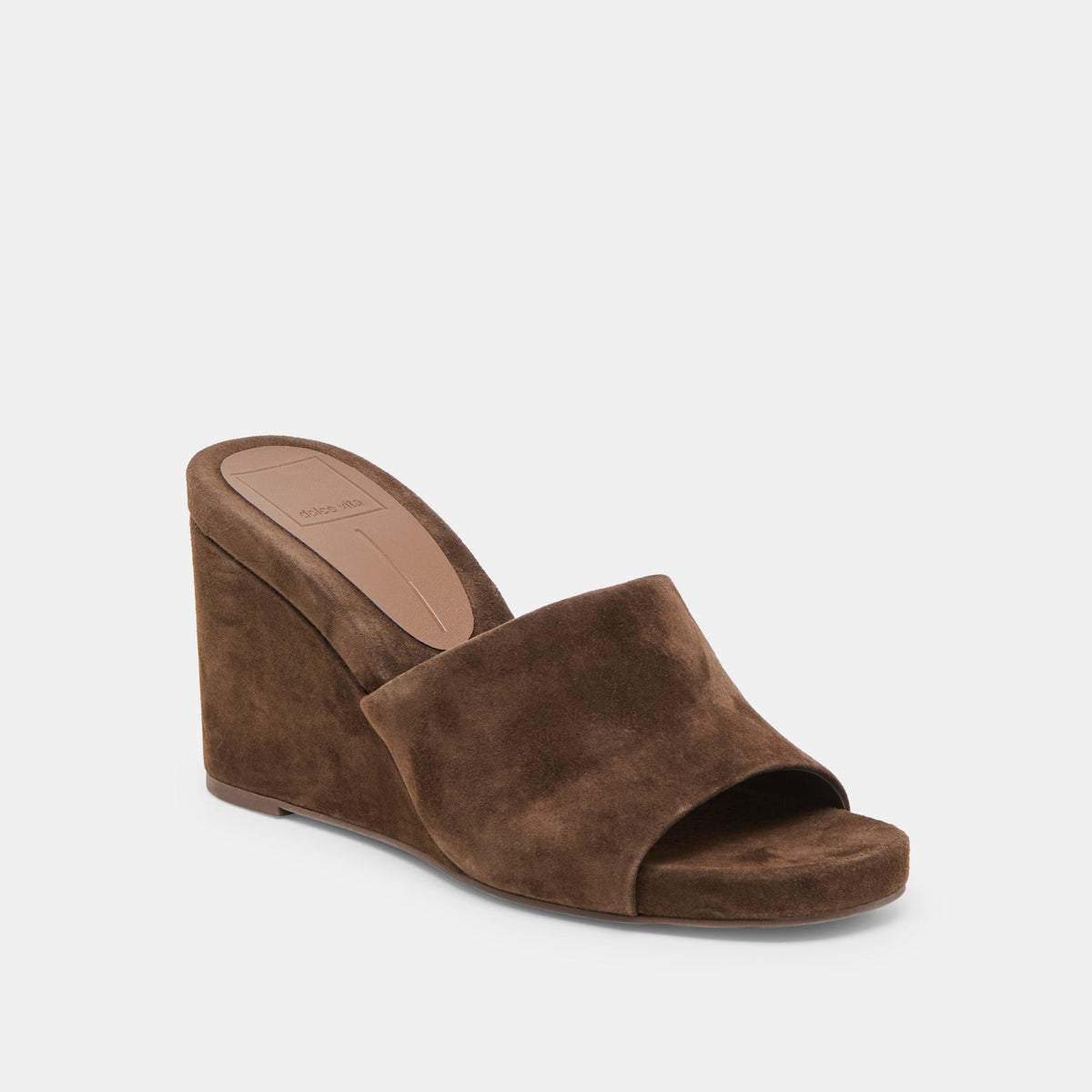 Holta Dk Brown Suede Wedges | Dolce Vita