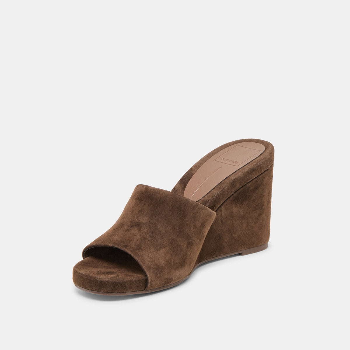 Holta Dk Brown Suede Wedges | Dolce Vita