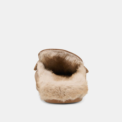 Jodero Plush Mushroom Suede Flats | Dolce Vita