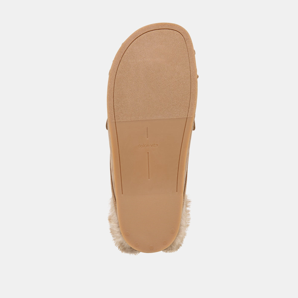 Jodero Plush Mushroom Suede Flats | Dolce Vita